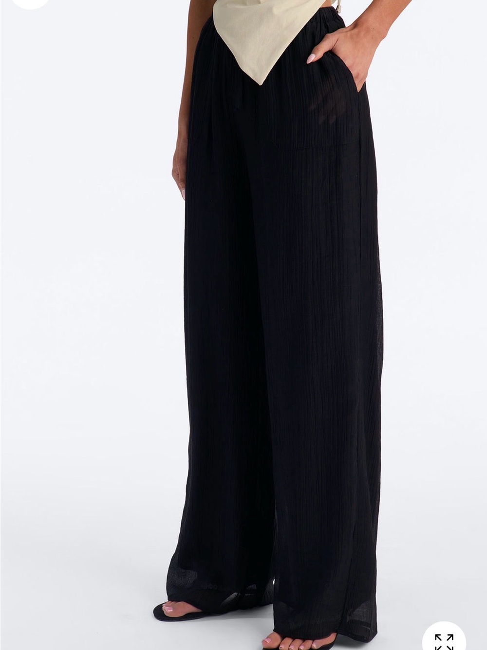 Fashion Nova Black Wide Leg Lounge Pants